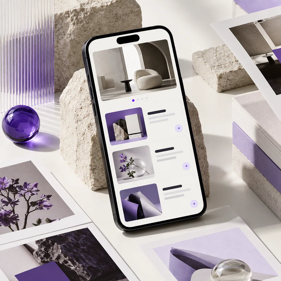 Иллюстрация bogema lab: Портфолио на телефоне: не потерять смысл за картинками