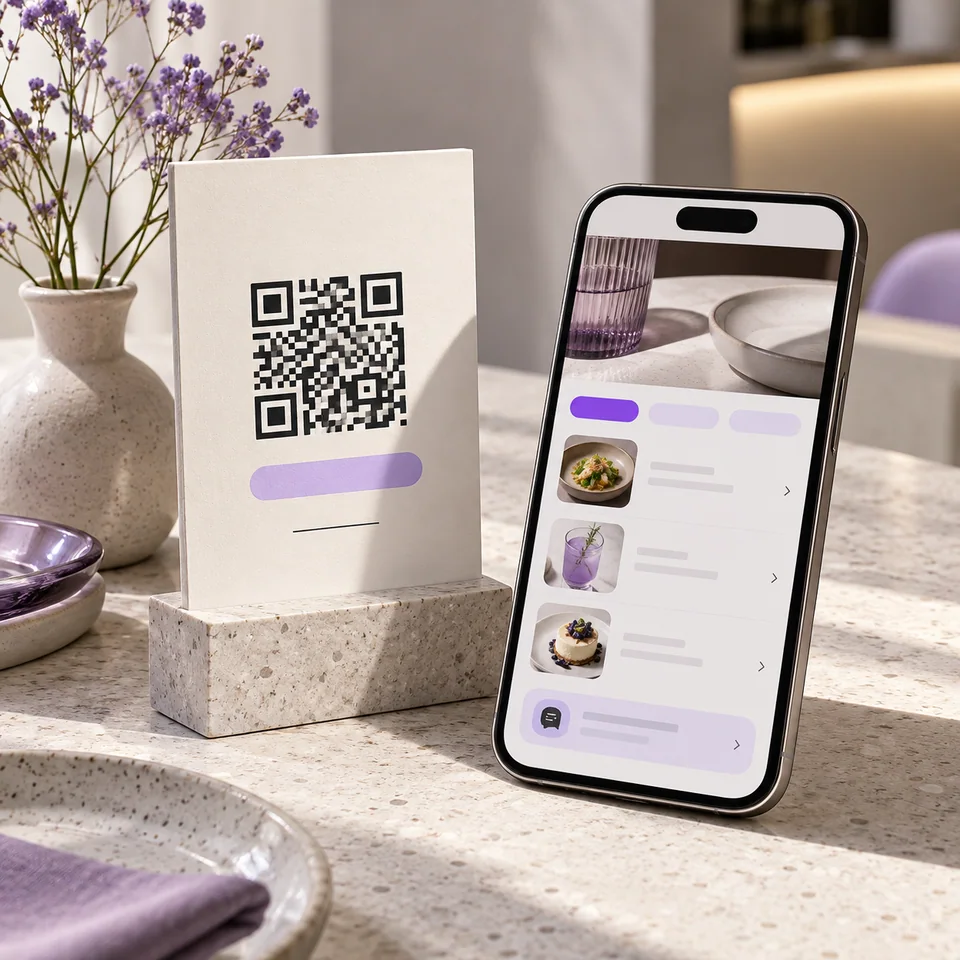 Иллюстрация bogema lab: QR на стойке: один код — одна задача