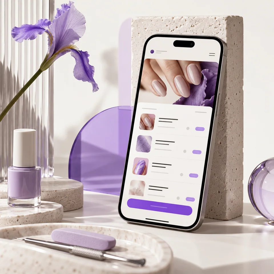Иллюстрация bogema lab: WOWNAILS: шрифт тоже управляет вниманием